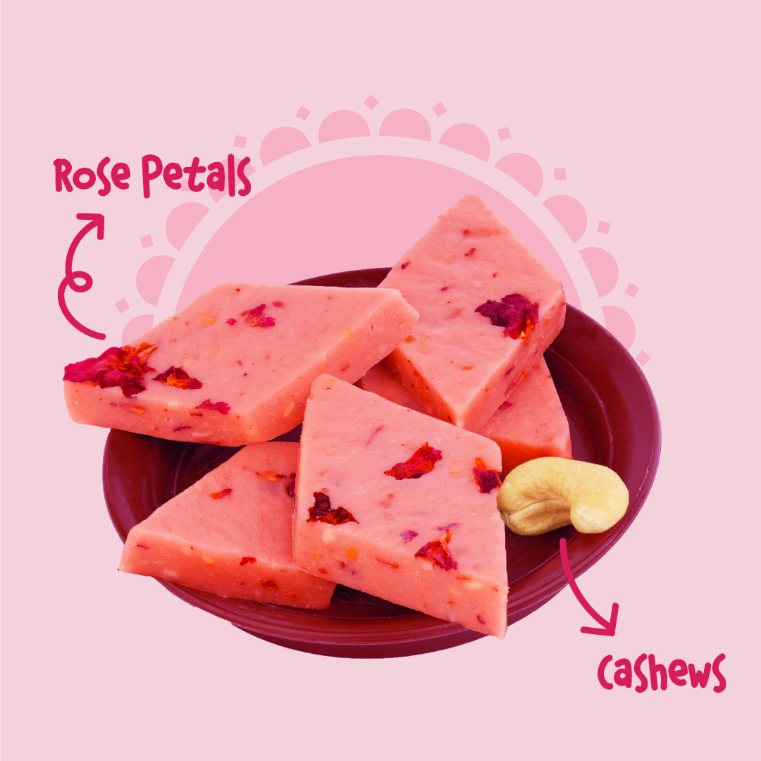 Hariswad Rose Kaju Katli